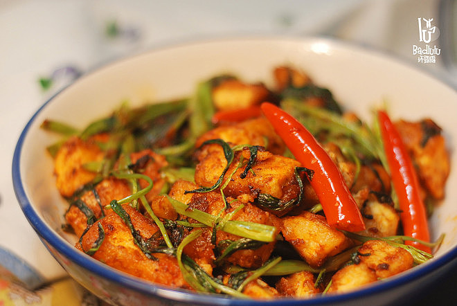 东南亚风味小炒：马来炒豆腐@坏露露的露台食光