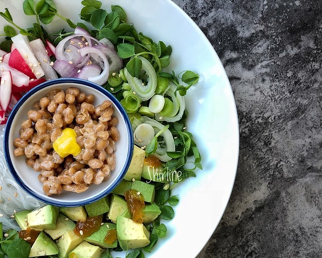 和风纳豆沙拉Natto Salad