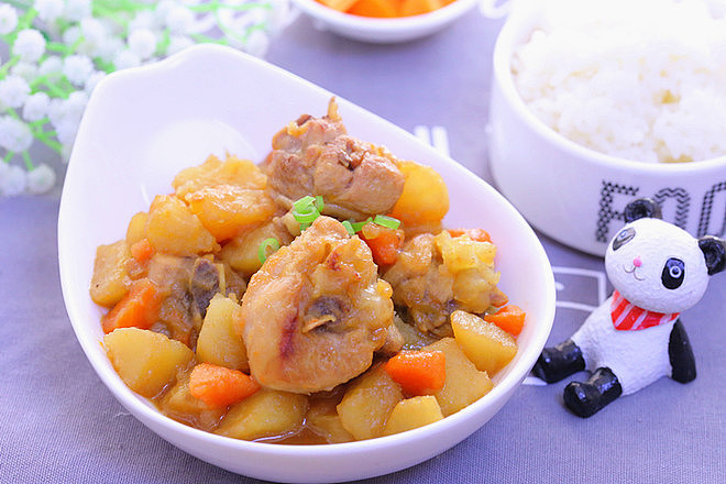 土豆胡萝卜焖鸡腿 宝宝辅食食谱